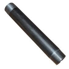 SCHEDULE 40 BLACK 3/8" x 10" WELDED STEEL NIPPLE - IMPORTED