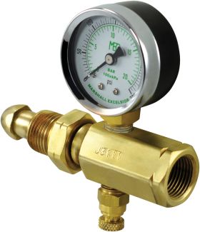 MEJ601 M.POL x F.POL HIGH PRESSURE TEST BLOCK WITH VENT VALVE & 0-300 PSI GAUGE