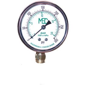 MEJ603HP-01 1/4" MNPT BOTTOM MOUNT 2-1/2" 0-300 PSI LIQUID FILLED GAUGE