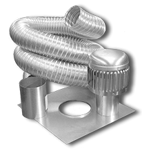 METAL-FAB ECONOMY CHIMNEY LINER KIT - 6" DIAMETER - 25' LENGTH