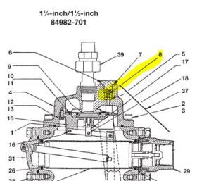 NEPTUNE COMPRESSION SPRING FOR 1-1/4" & 1-1/2" METER VAPOR RELEASE