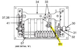 NEPTUNE ZERO STOP PAWL ASSEMBLY FOR 600 SERIES REGISTER