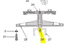 NEPTUNE ROLLPIN FOR TEMPERATURE COMPENSATOR ADAPTER
