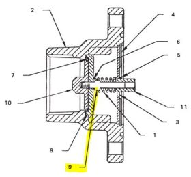 NEPTUNE SHAFT FOR INLET CHECK VALVE