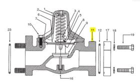 NEPTUNE DIFFERENTIAL VALVE BODY FOR 2" TYPE 4D-MT