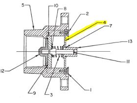 NEPTUNE INLET CHECK STRAP FOR 1-1/4" & 1-1/2" METERS