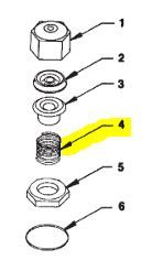 NEPTUNE STUFFING BOX SPRING FOR 3/4" THROUGH 2" METERS