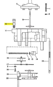 NEPTUNE REGISTER MOUNTING STUD