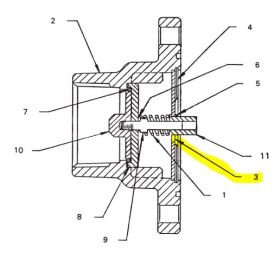 NEPTUNE INLET STRAP FOR INLET CHECK VALVE ON 2" METERS
