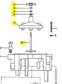 NEPTUNE COMPLETE REGISTER DRIVE BRACKET FOR 1-1/4" - 2" METERS