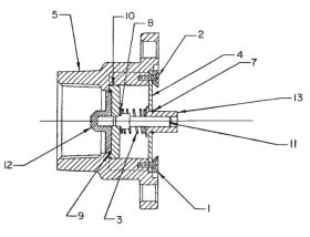 NEPTUNE "SOFT SEAT" INLET CHECK VALVE FOR 1-1/4" & 1-1/2" METERS