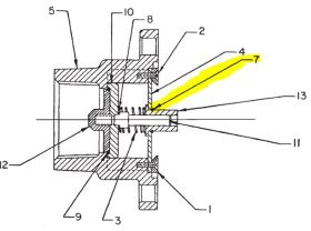 NEPTUNE RETAINING RING FOR 1-1/4" - 2" INLET CHECK VALVE