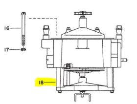NEPTUNE COMPLETE ADAPTER UNIT FOR 1-1/4" - 2" METERS WITH TEMPERATURE COMPENSATORS