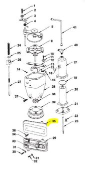 NEPTUNE LEVER ARM MOUNTING PLATE COVER FOR 1" - 2" METERS WITH TEMPERATURE COMPENSATORS