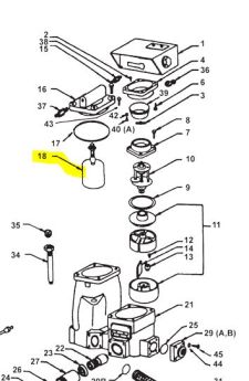 NEPTUNE VAPOR RELEASE FLOAT ASSEMBLY FOR 1" METERS