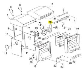 NEPTUNE RESET KNOB FOR 800 SERIES REGISTERS