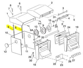 NEPTUNE COVER SUPPORT POST FOR 800 SERIES REGISTERS