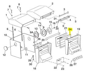 NEPTUNE REGISTER WHEEL MASK GASKET FOR 800 SERIES REGISTERS