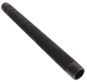 SCHEDULE 40 BLACK 1/2" x 12" WELDED STEEL NIPPLE