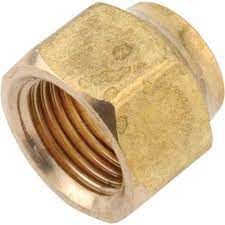 NS4 1/4 - BRASS HEAVY FORGED FLARE NUT - 1/4"