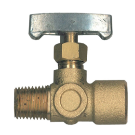 BAYOU CLASSIC BRASS CONTROL VALVE - 1/4" MNPT x 1/4" FNPT