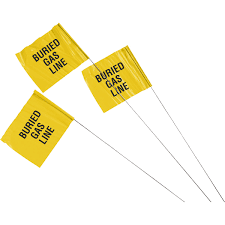 MARKING FLAG - BURIED GAS LINE
