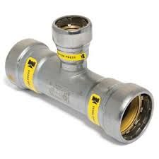 STREAMLINE CP04033G CARBON STEEL PRESS FITTING-3/4"x3/4"x1/2" RED TEE