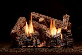 AMERICAN HEARTH ALS-30RVS RAVENWOOD SELECT 30" 9-PIECE REFRACTORY LOG SET