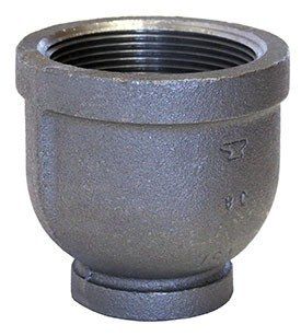 SCHEDULE 40 BLACK 1/2" x 1/4" REDUCING COUPLING