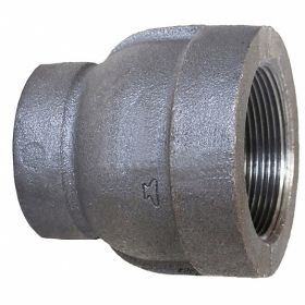 SCHEDULE 80 BLACK IRON REDUCING COUPLING - 2" X 1"