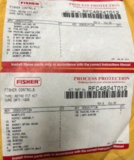 RETROFIT KIT FOR FISHER C483 INTERNAL VALVE