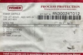 REPAIR KIT FOR FISHER N300/400-24 3" GLOBE VALVE