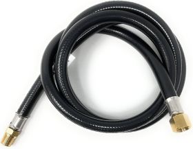 THERMO RUBBER HOSE ASSEMBLY - 1/4" ID x 3/8" FEMALE FLARE END x 1/4" MNPT END x 15"