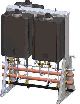 RINNAI COMMERCIAL FREE-STANDING RACK SYSTEM - 3 UNIT - 597,000 BTU