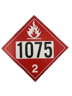 DECAL - V1075-1 - LP GAS 1075 DIAMOND - 7-1/2" x 7-1/2"