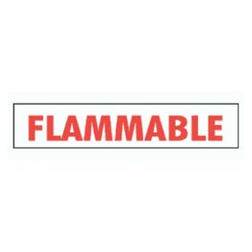 DECAL - V24A - 6" FLAMMABLE 28" x 7"