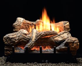 AMERICAN HEARTH VFDR-24-LB LP 24" VENT FREE CONTOUR BURNER & TRENTON LOG SET COMBO - PROPANE