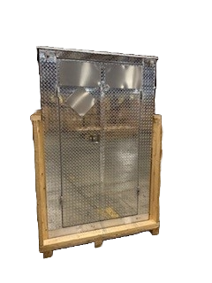 GARDNER MARSH WALK-IN DISPENSER CABINET WITH COMPONENTS